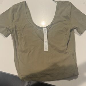 Lululemon Athletica align tank Sage Green Short Sleeve Top